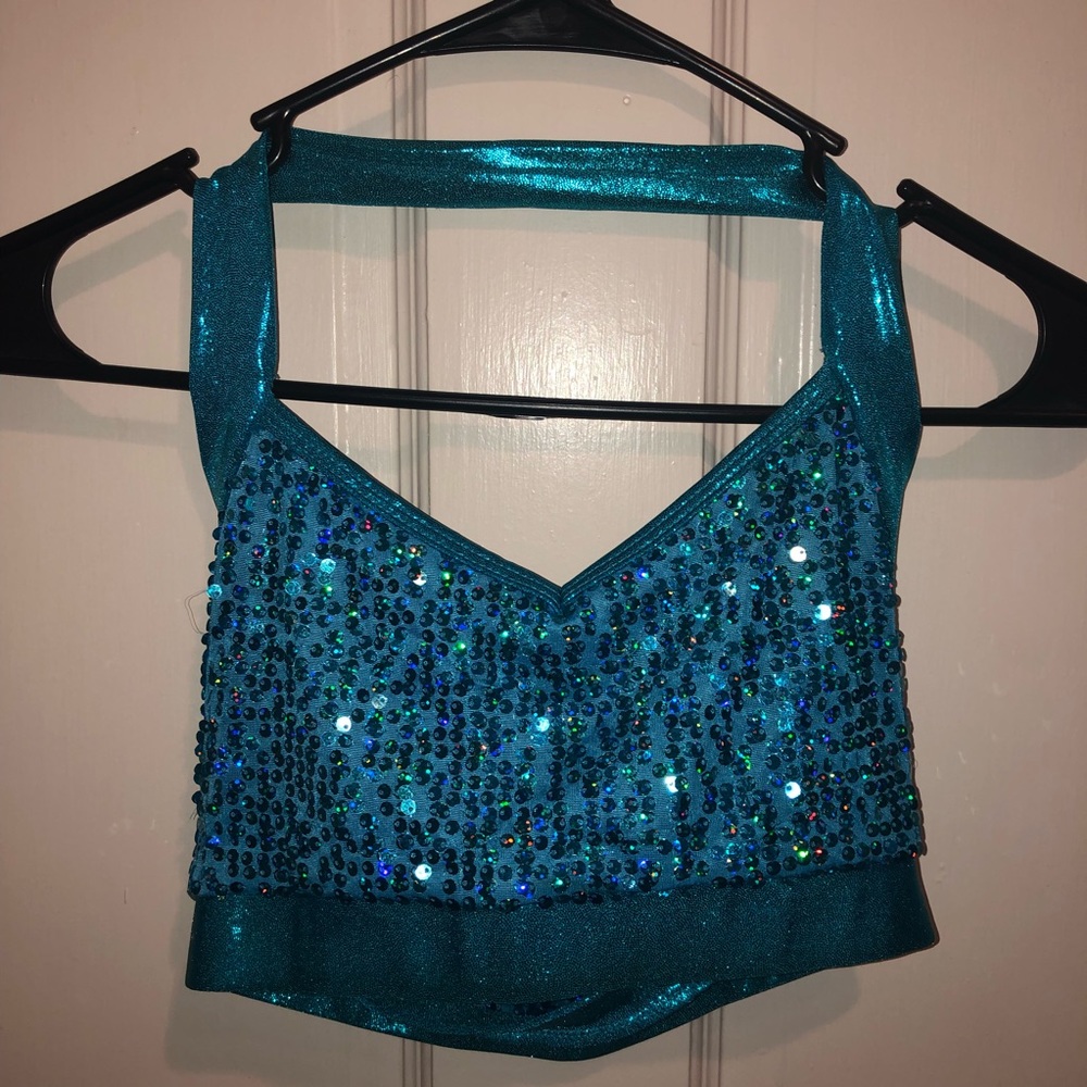 Sequin dance audition top